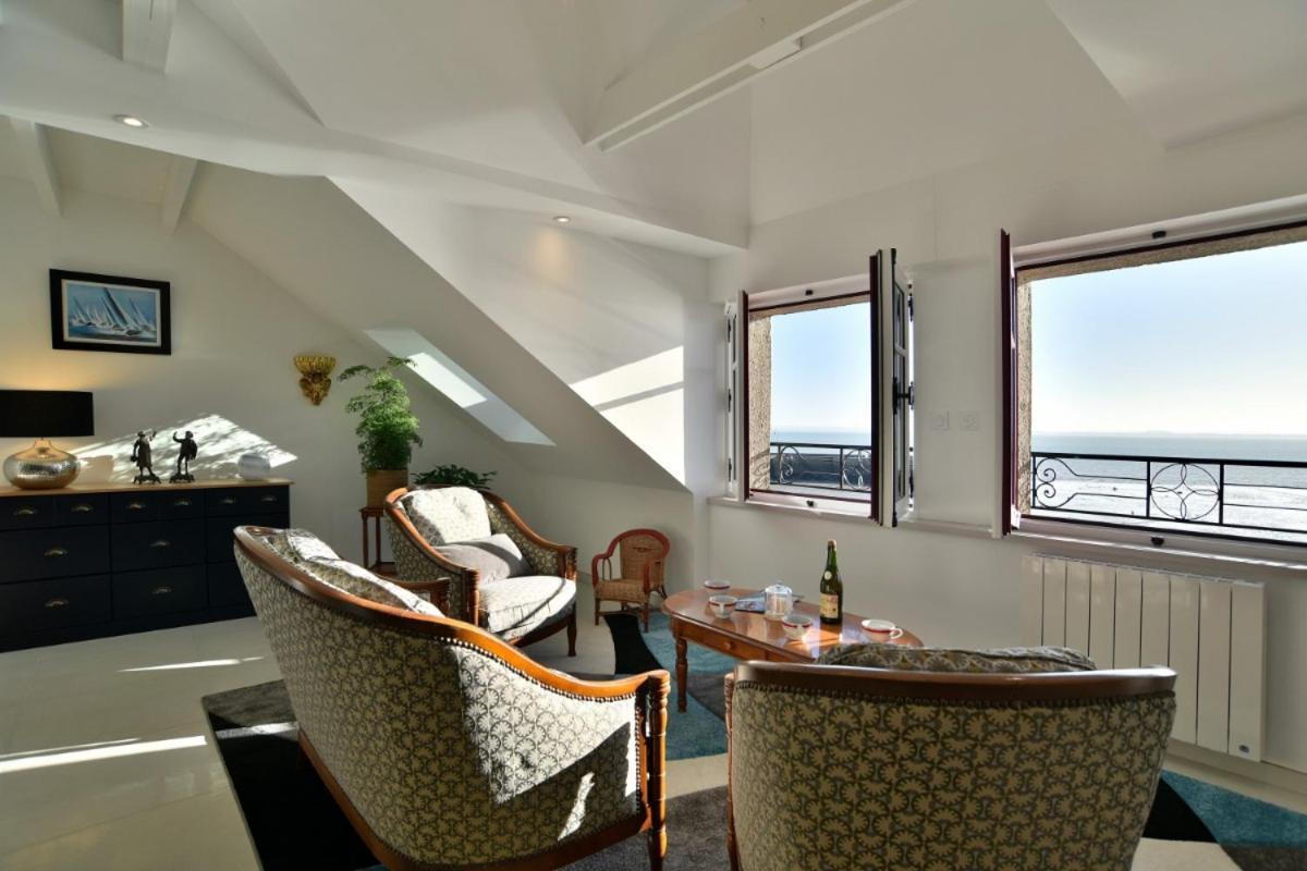 Lostra 2 - Appartement Avec Mezzanine, Front De Mer A Cancale Sur Le Port De La Houle Exterior foto